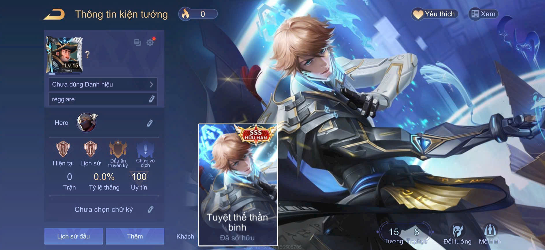 MU TUYỆT THẾ THẦN BINH