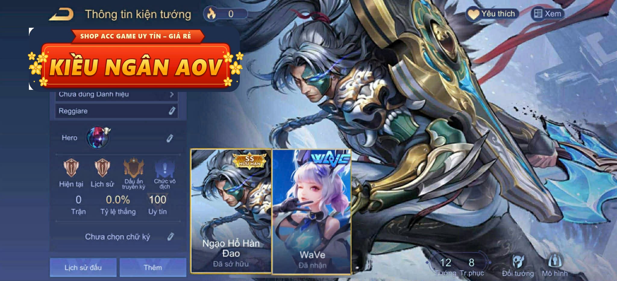 arduin ngạo hổ hàn đao,liliana wave