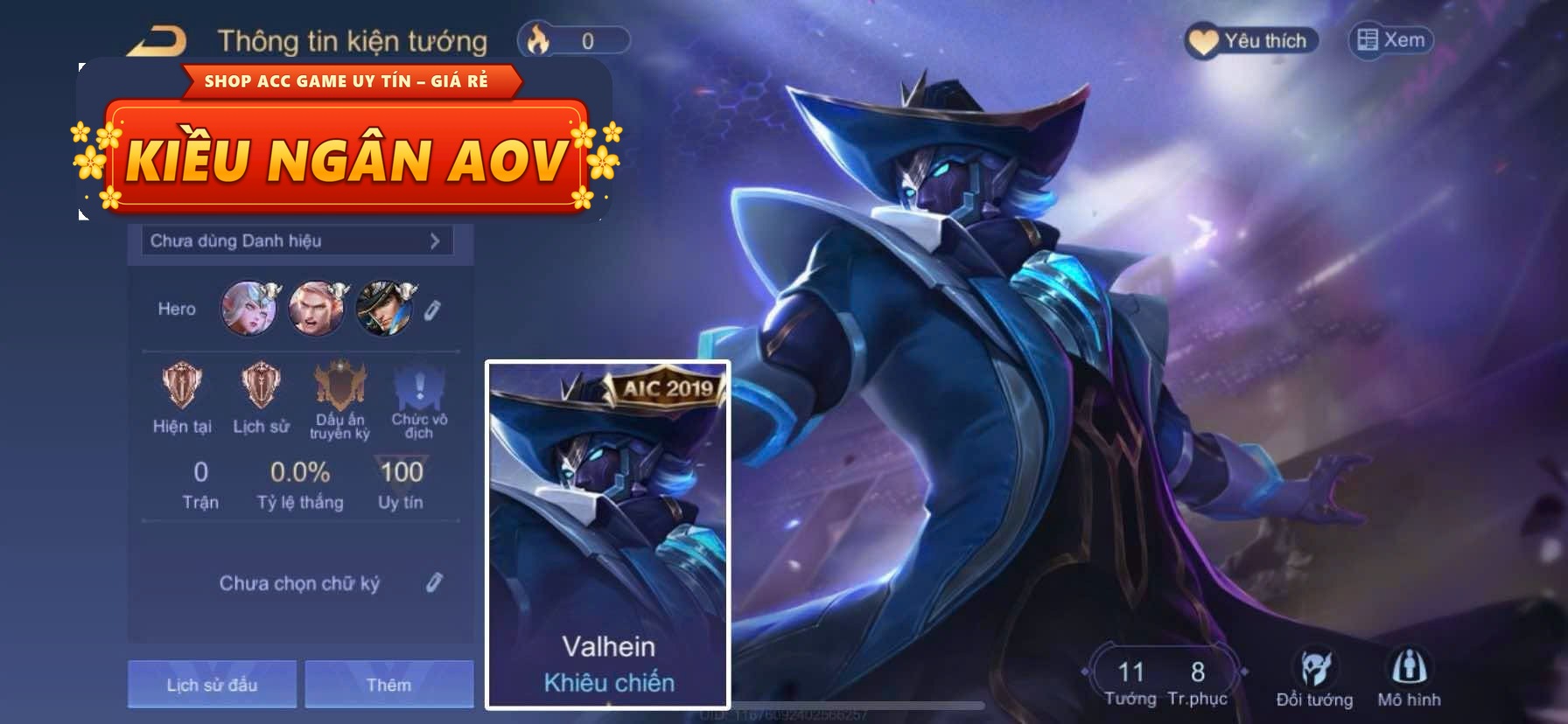 Valhein khiêu chiến