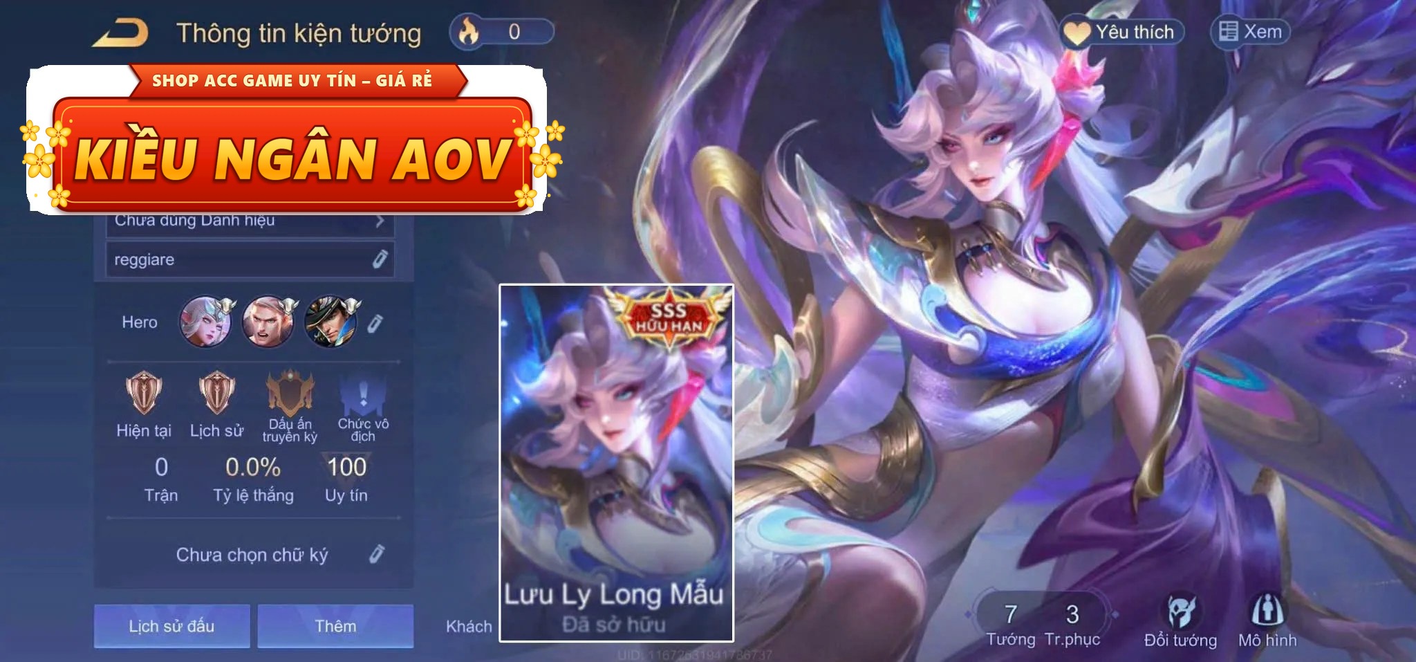 veres lưu ly long mẫu
