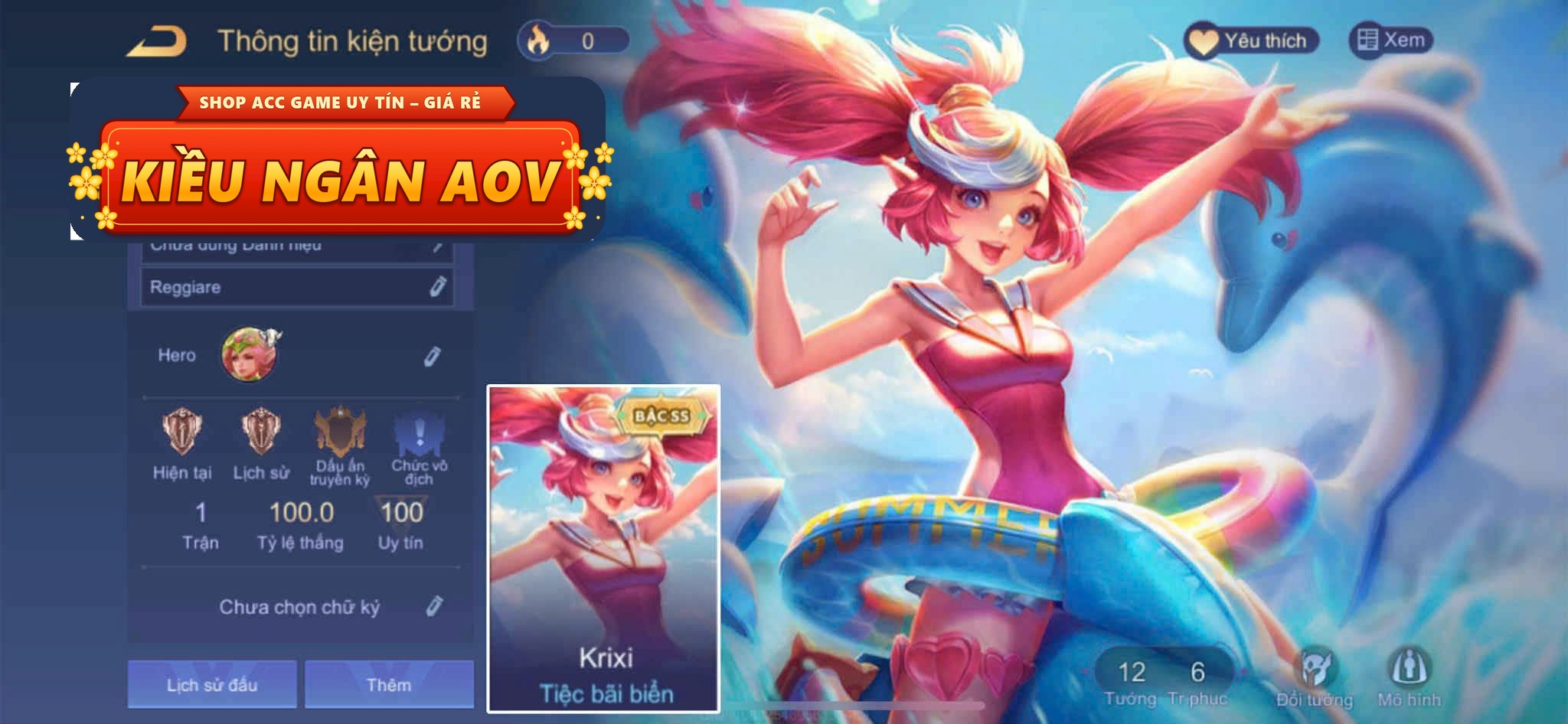 krixi tiệc bãi biển